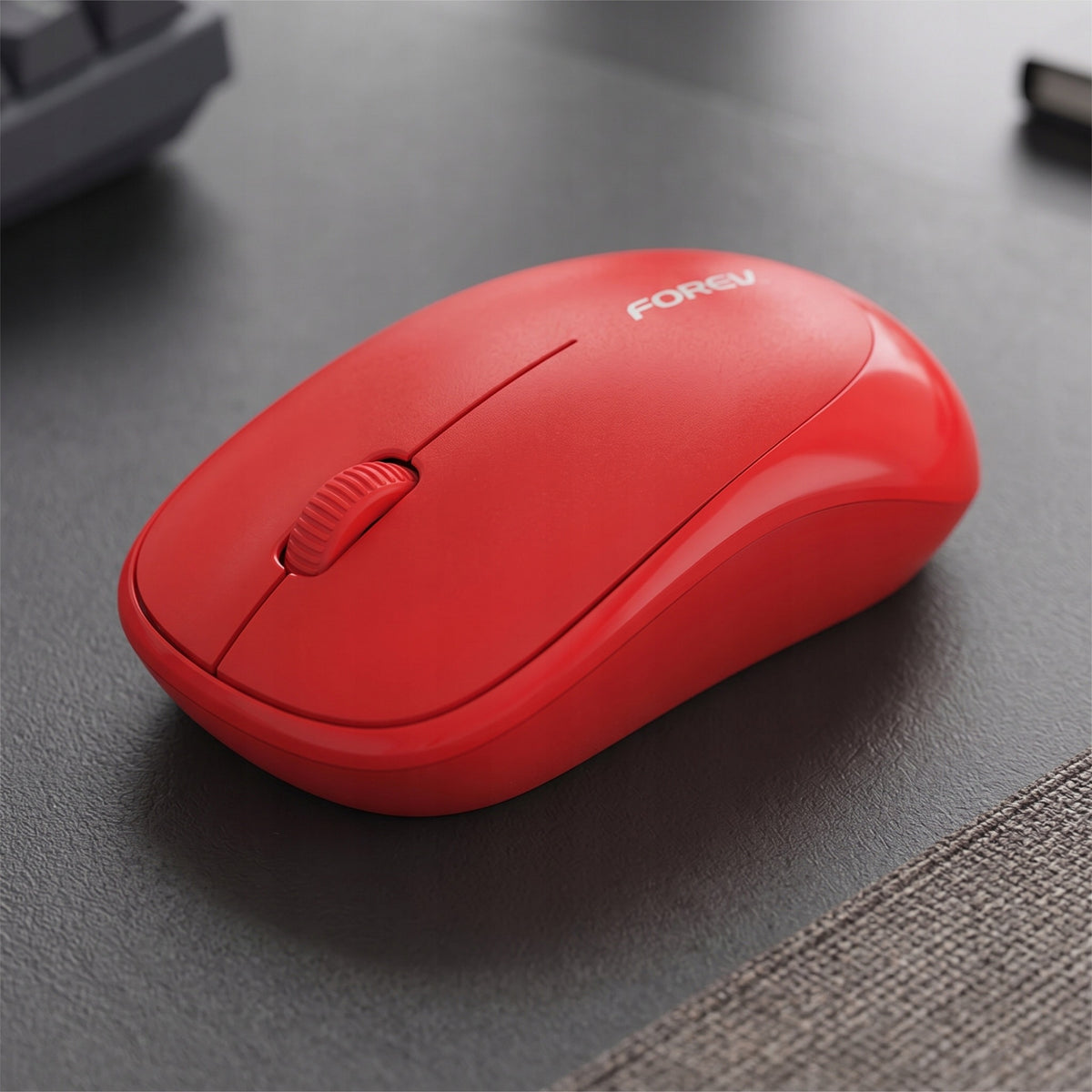 COMFORTABLE WIRELESS MOUSE DEEP RED IDEAL FOR DESK AND TRAVEL Manufacturer Lemon Mobile