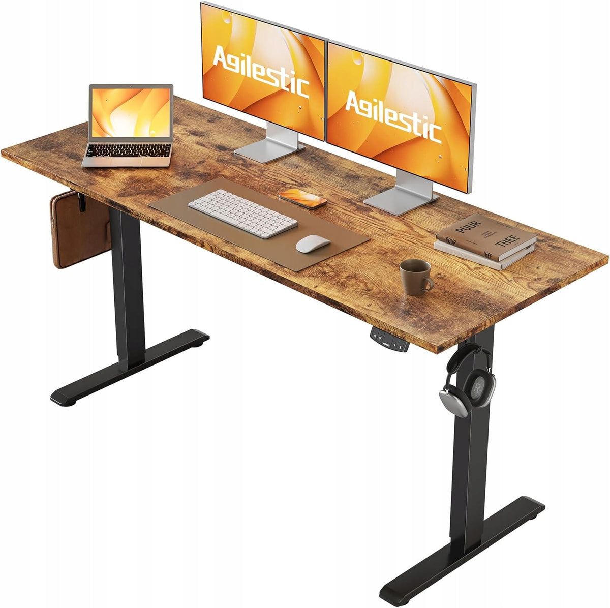 COMPUTER DESK COMPUTER TABLE FUNCTIONAL ADJUSTABLE 140X60CM