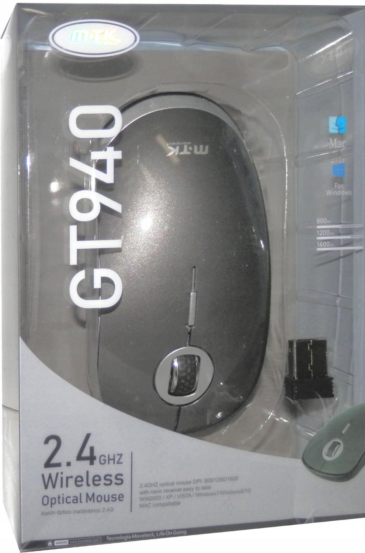 COMPUTER MOUSE GT940 WI-FI 2.4 GHZ OPTICAL