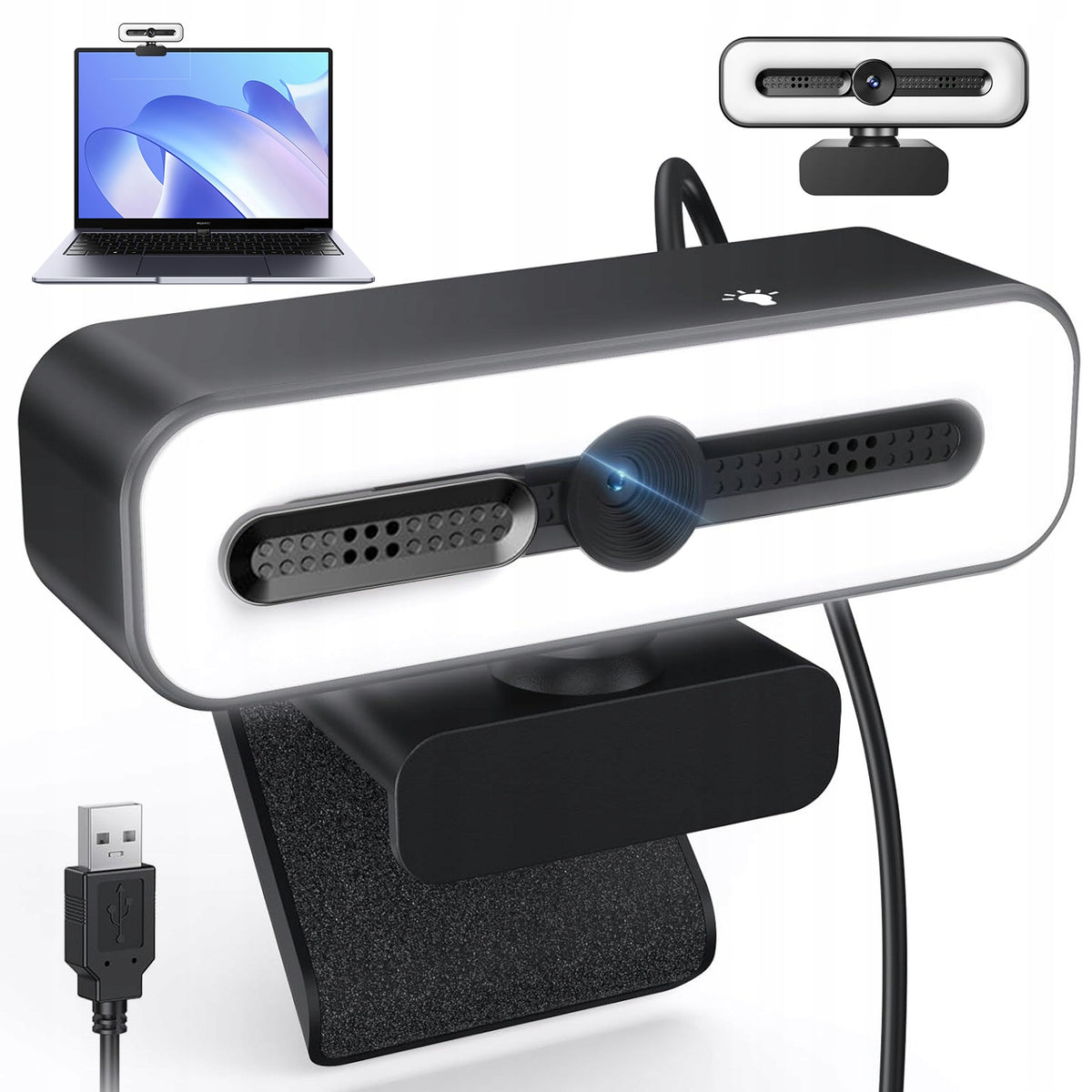 COMPUTER WEBCAM WITH 30 FPS PLUG AND PLAY FILL LAMP