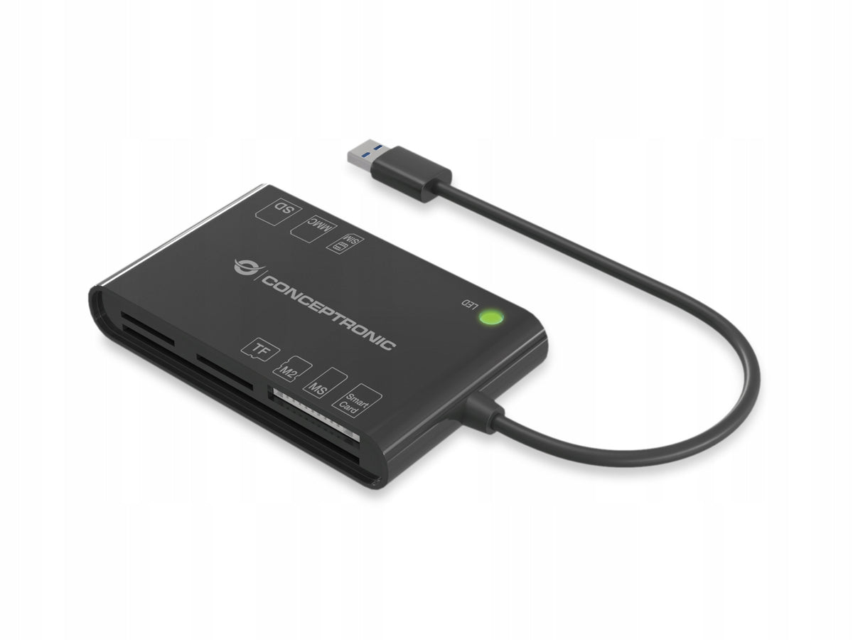 CONCEPTRONIC card reader USB-A2.0->7-in-1 black