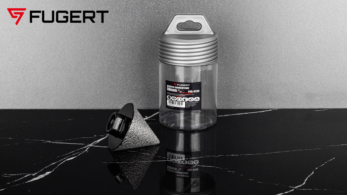 CONICAL DIAMOND DRILL BIT CONICAL DIAMOND HOLE SAW CONE 50MM Packaging status original