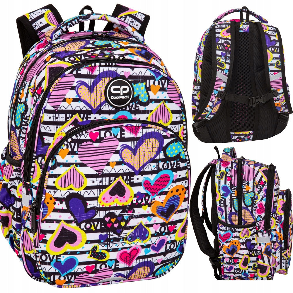 COOLPACK BASE PLUS YOUTH SCHOOL BACKPACK FOR GIRL DIARY