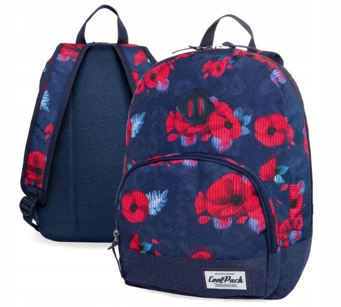 COOLPACK SCHOOL BACKPACK FOR GIRLS RED POPPY