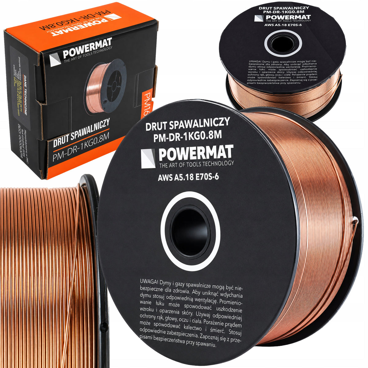 COPPER WELDING WIRE FOR MIG MAG SG2 0,8mm WELDING 1kg