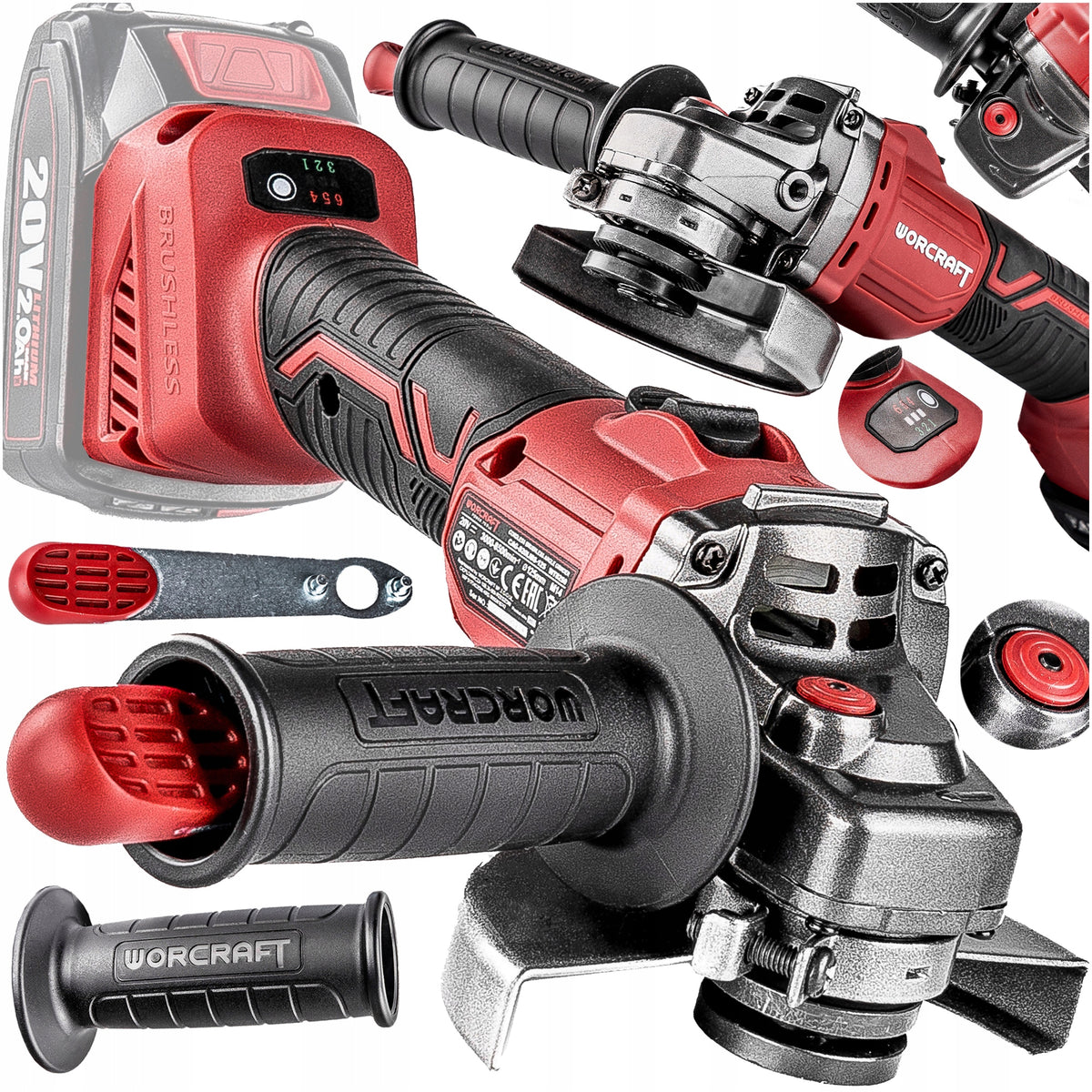 CORDLESS ANGLE GRINDER SPEED CONTROL 125 mm ShareSYS