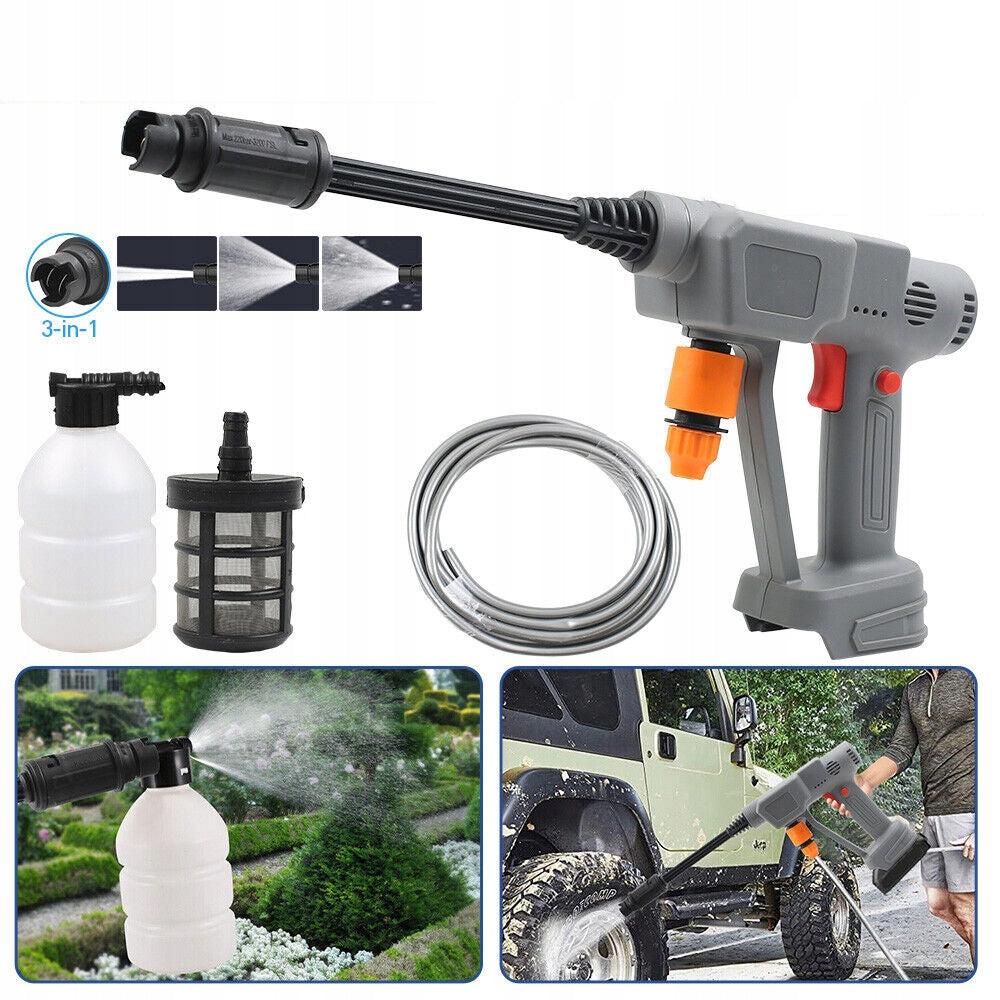 CORDLESS HIGH PRESSURE WASHER, FOR CAR, HOME, LAWN, GARDEN Packaging status original