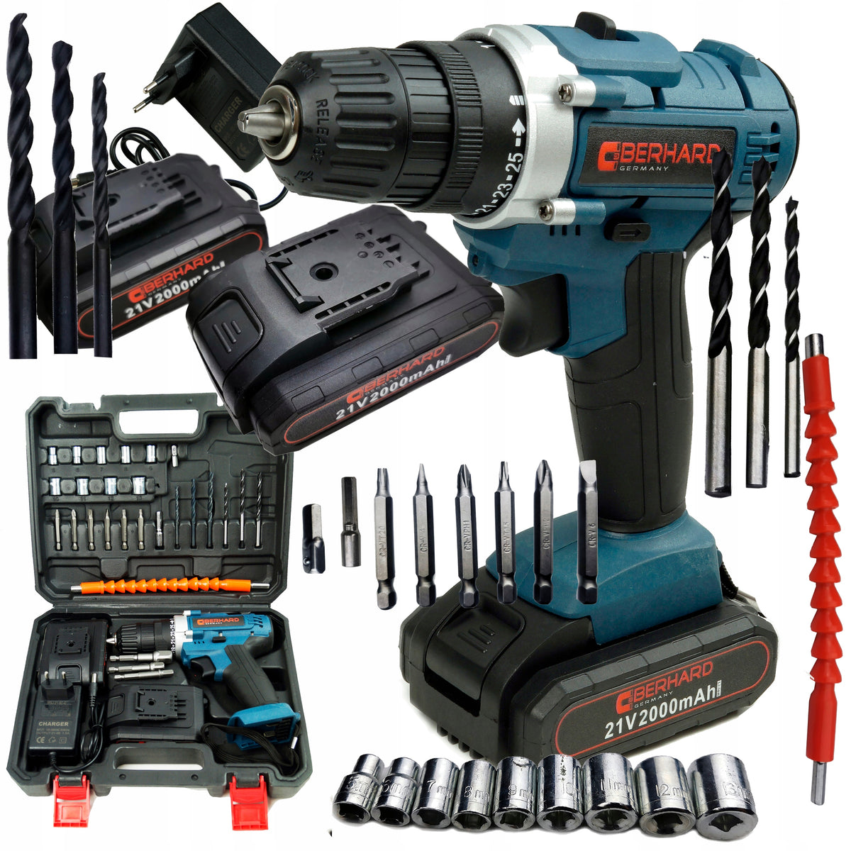CORDLESS SCREWDRIVER 21V 2X AKU LI-ON