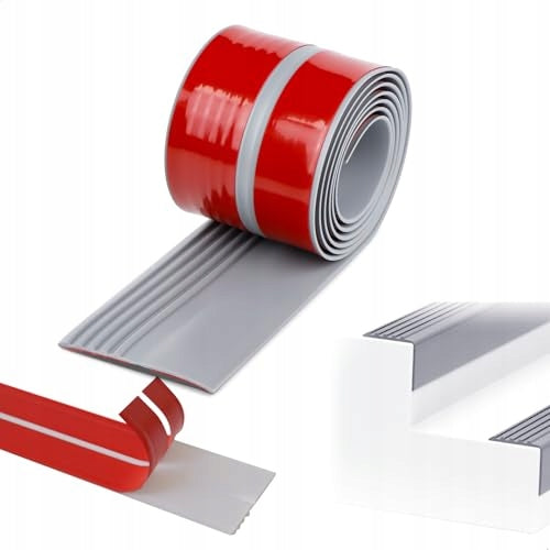 CORNER PROFILE SELF-ADHESIVE NON-SLIP FOR STAIRS 2 M RUBBER METAL Brand no brand