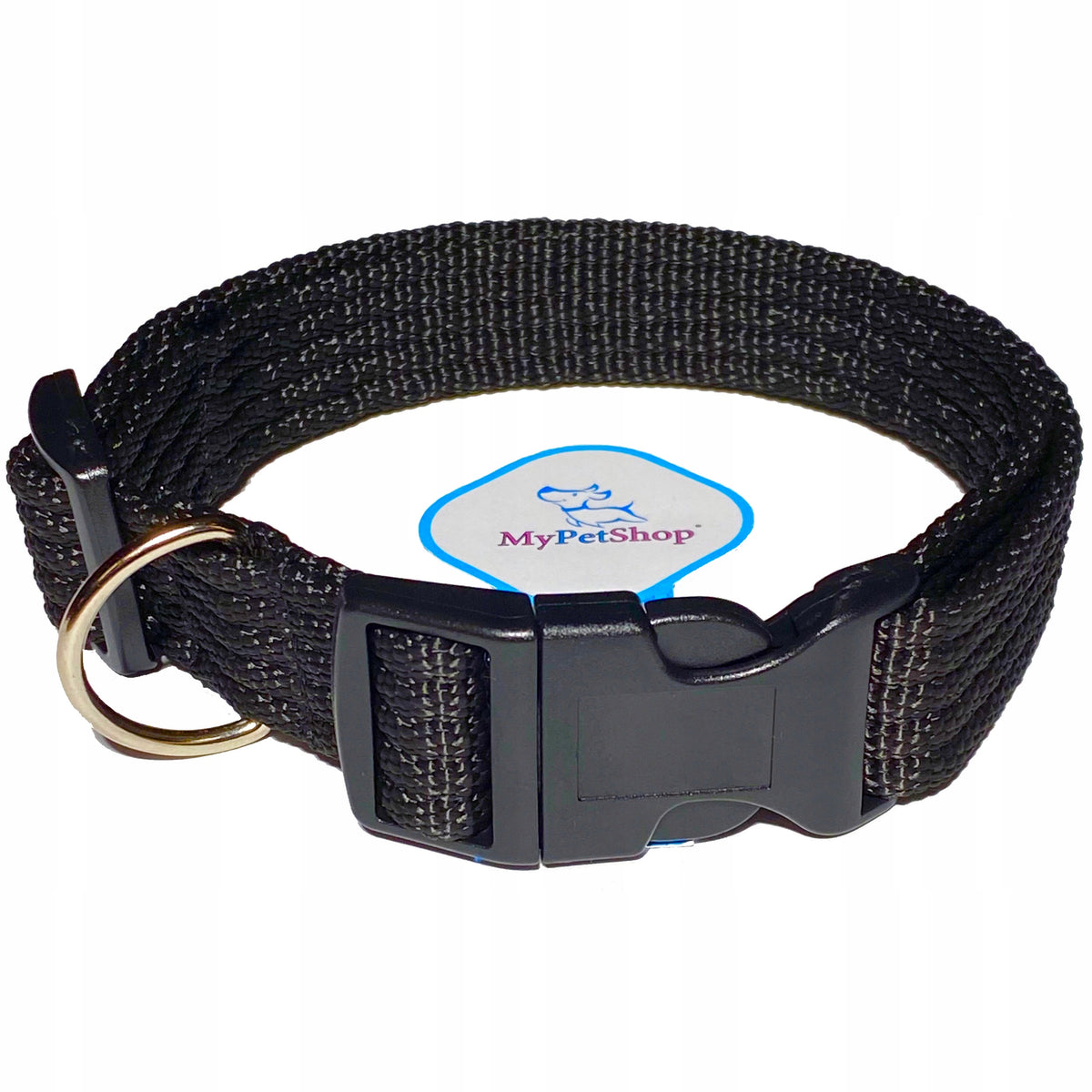 CORRUGATED DOG COLLAR WIDE 25 mm. VERY STRONG Smoothly Adjustable Packaging status original