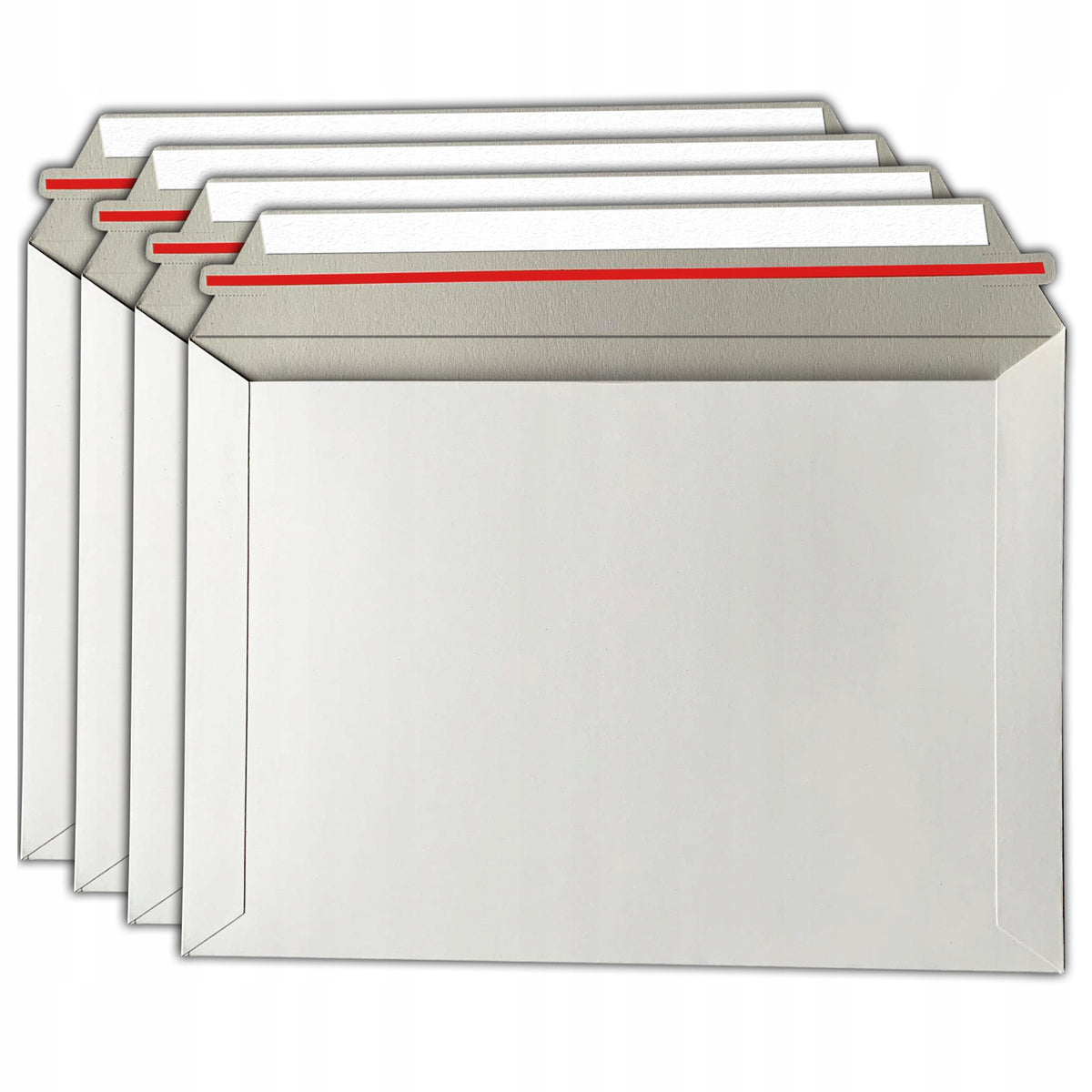 COURIER ENVELOPE CARDBOARD WHITE A4 RIGID SET OF 100PCS Packaging status original