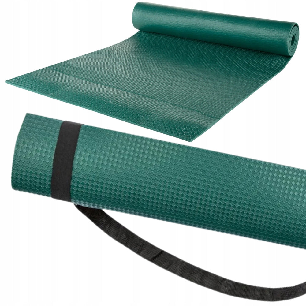 CRIVIT MAT FITNESS MAT 180X60X0,5CM GREEN FOR YOGA EXERCISES