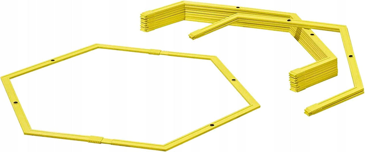 CRIVIT SET OF OBSTACLES FOR EXERCISING PLATES Color yellow
