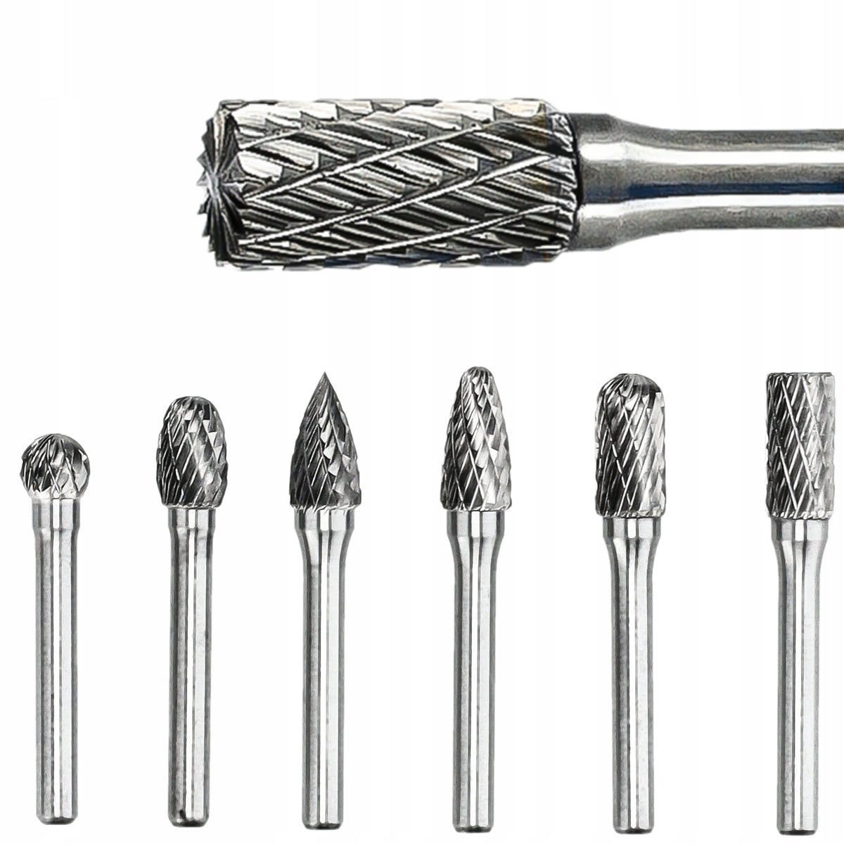 CUTTERS TUNGSTEN CEMENTED CARBIDE METAL FILES SET OF 6 PCS RASTOOL