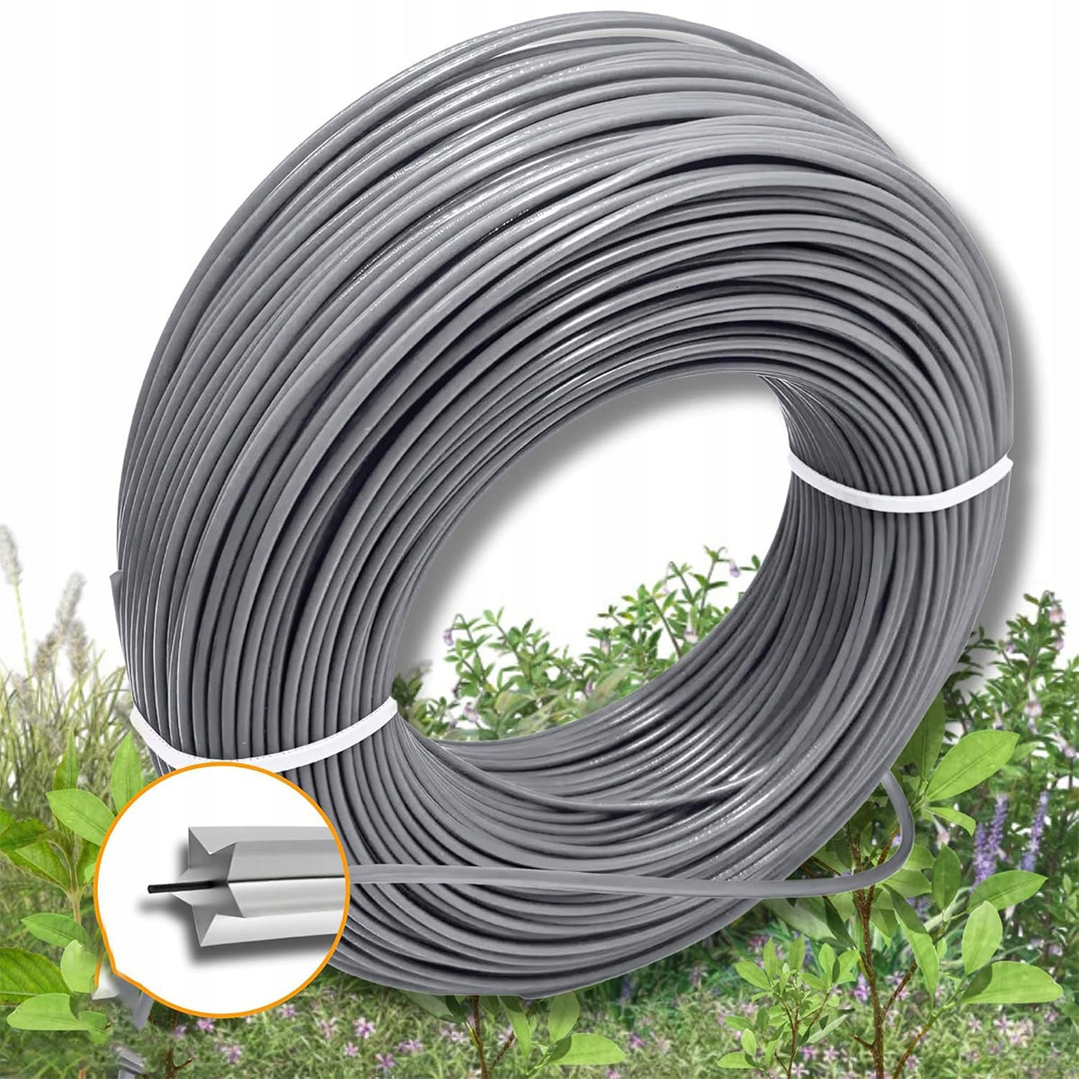 CUTTING LINE FOR TRIMMER REINFORCED STRONG STAR 3mm 50m Packaging status original