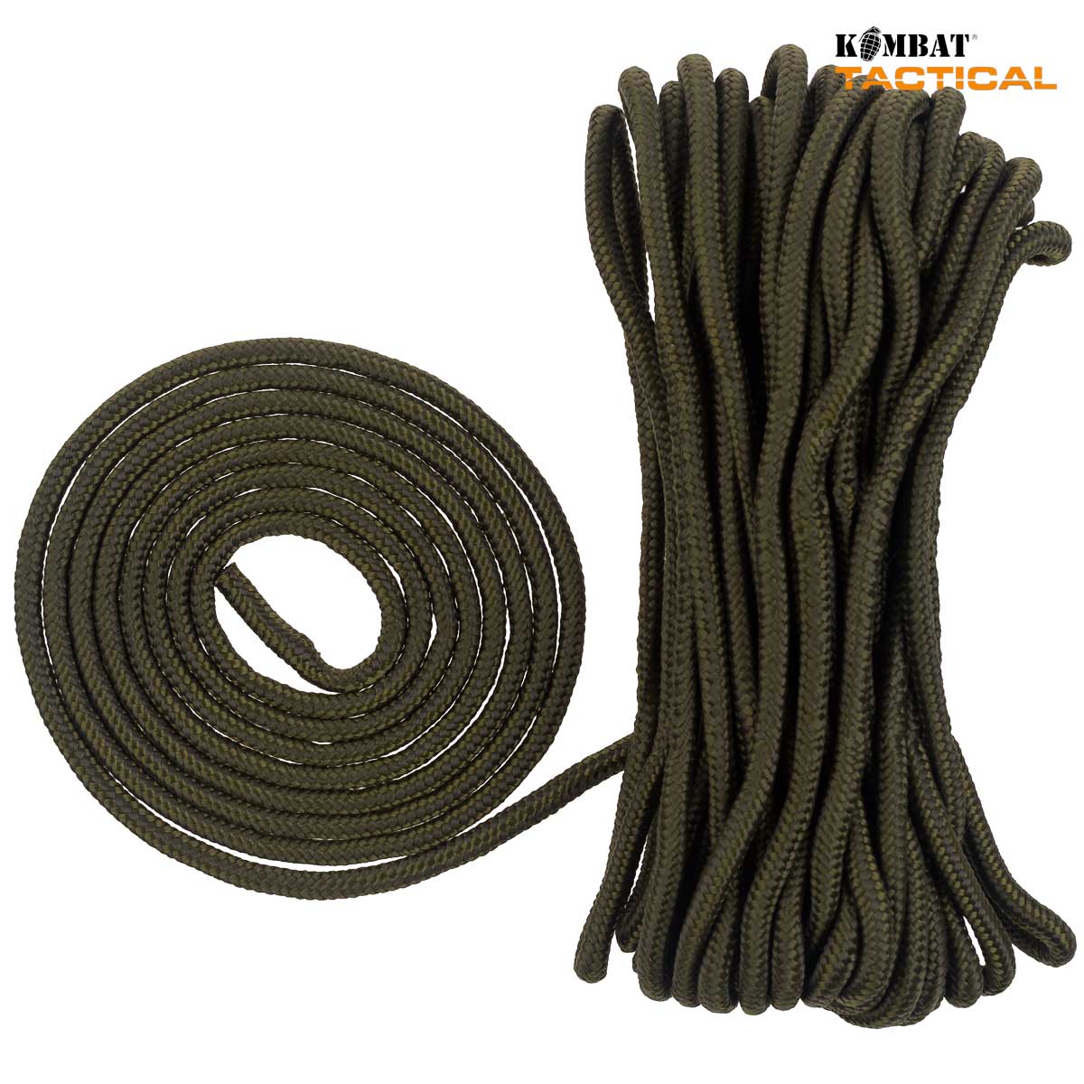 Cable Rope Paracord Universal Kombat Tactical 7mm - 15 Meters, Olive Manufacturer code KOM-PC15M/7MM-OG