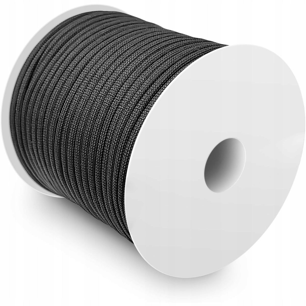 Cable String Paracord 550 4mm Durable Strong Black 50m