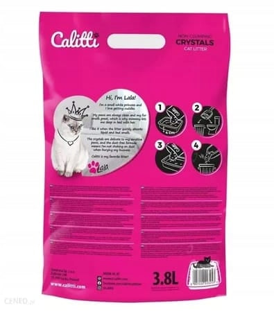 Calitti Crystals Silicone Litter 3,8l Packaging status original