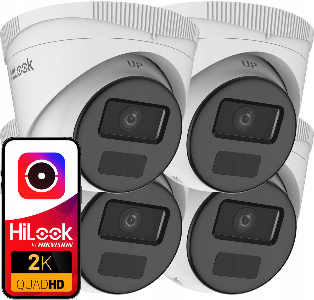Camera 4MPx HiLook by Hikvision 4x IPC-T241H-C 2.8MM External Application