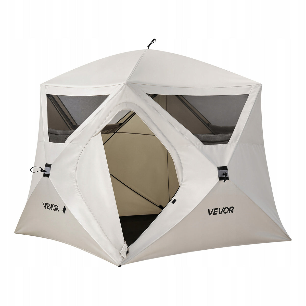 Camping Tent For 4 People With Transport Bag And Mesh Windows