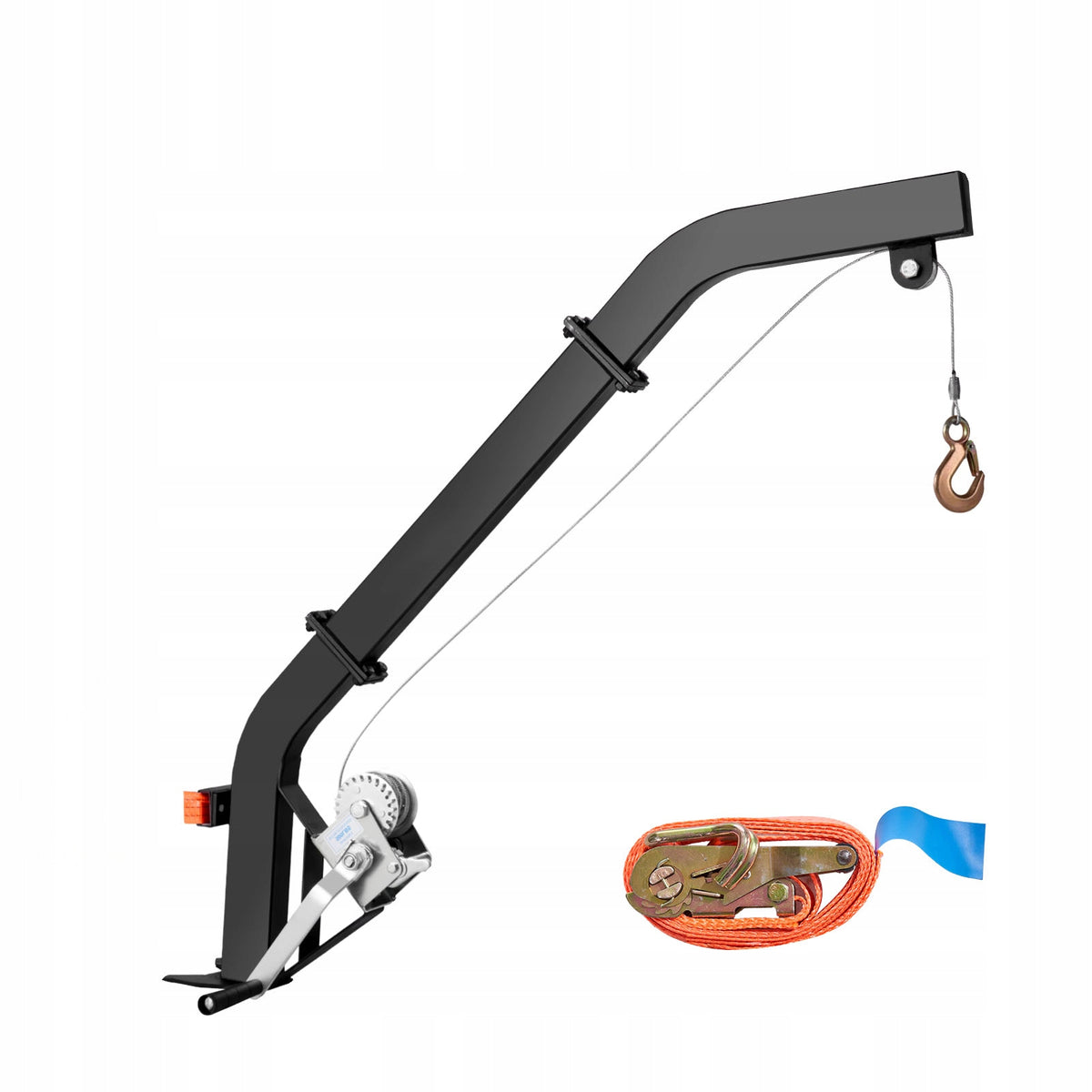 Car Crane Load Capacity 160KG For Tree Mount With Ratchet Belt