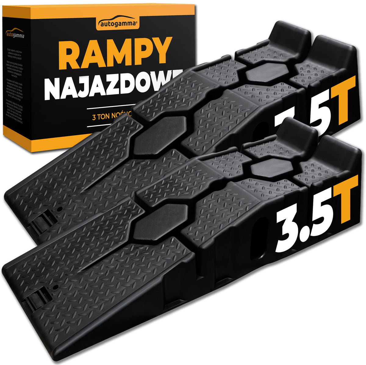 Car Overrun Inrun Ramp Workshop 3,5 tons Height 21cm 2pcs