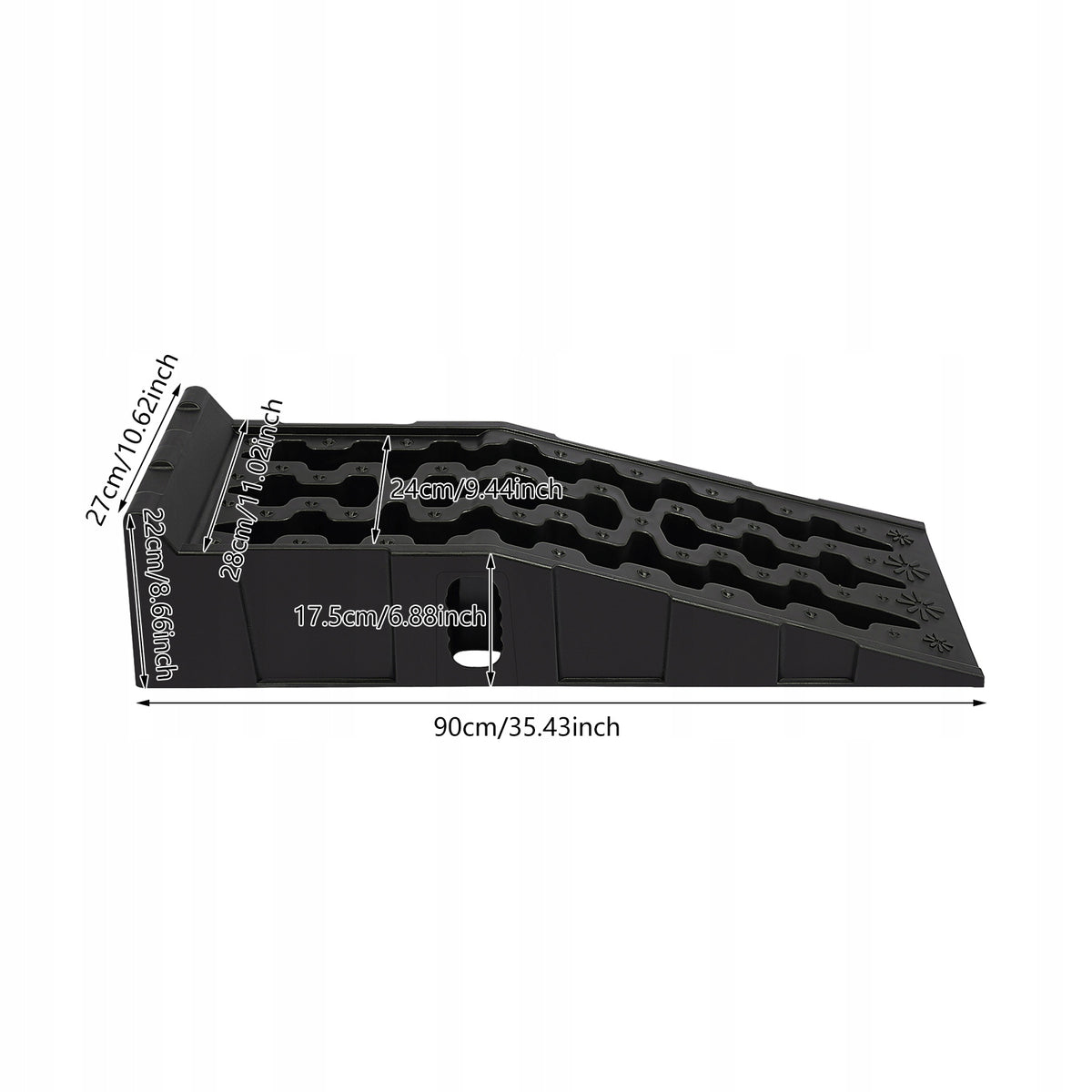 Car Ramps 2PCS Anti-Slip Ramps with Lift Hight 6.69'' for Curbs Plaza Steps Manufacturer code vdsfsfs