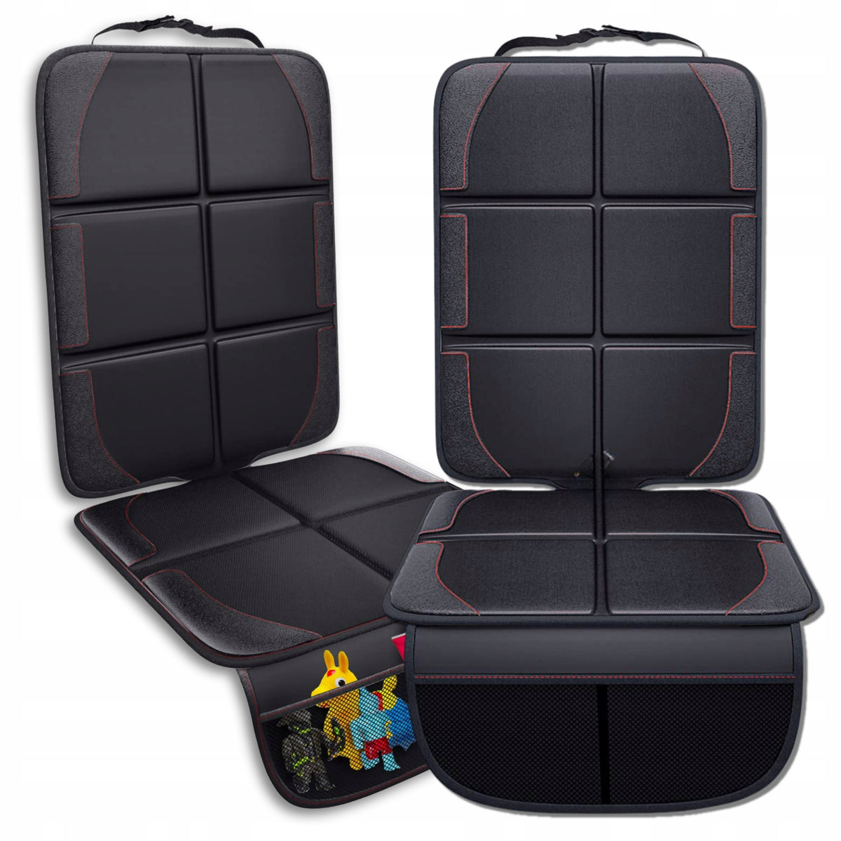 Car Seat Protective Mat Waterproof Non-Slip Black