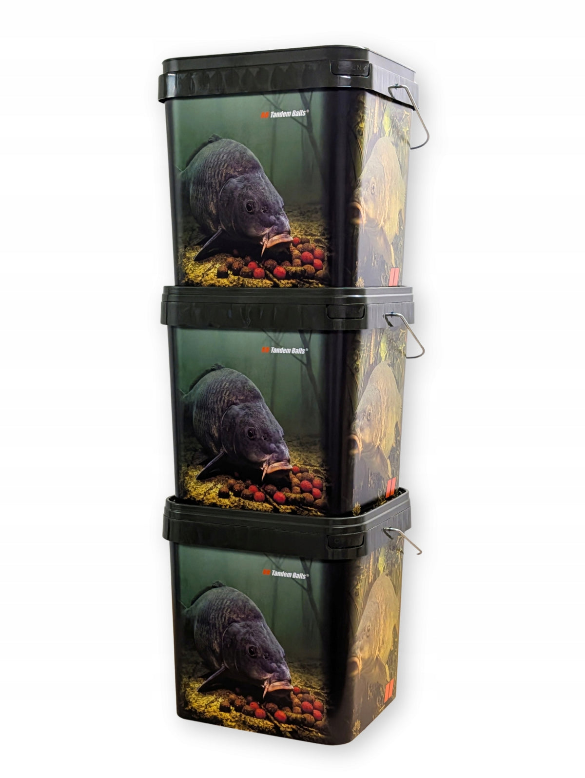 Carp Fishing Bucket Set Bucket For Bait 17 L - 3 Pcs