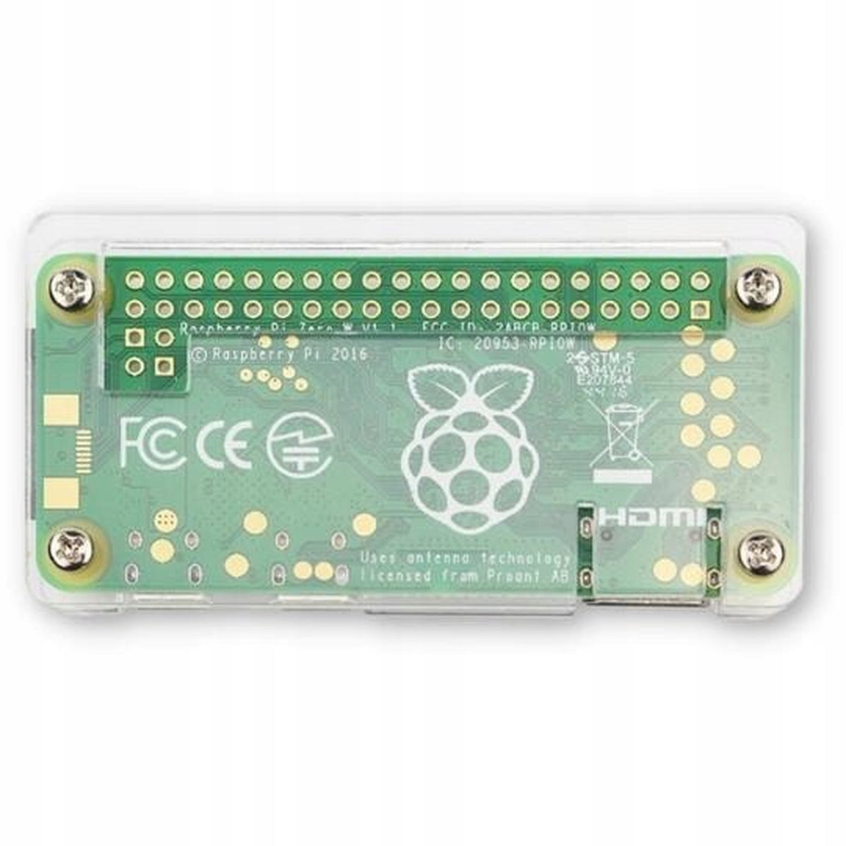 Case for Raspberry Pi Zero W and 2W - transparent acrylic case Manufacturer Mikrobot