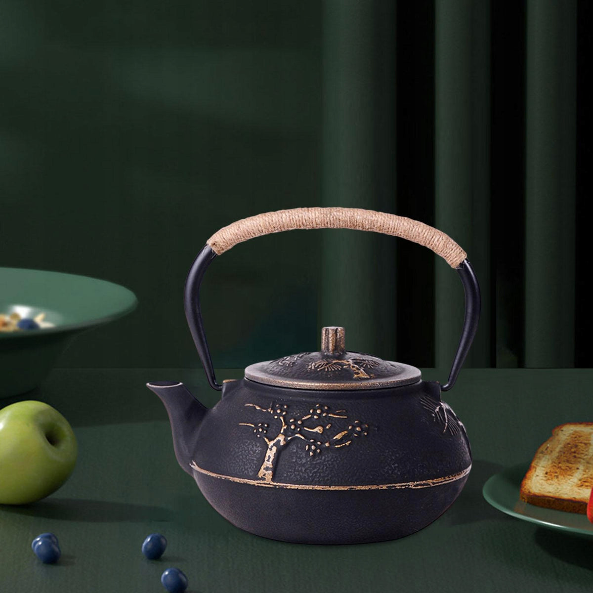 Cast iron Kettle Tea Maker Durable with Stainless