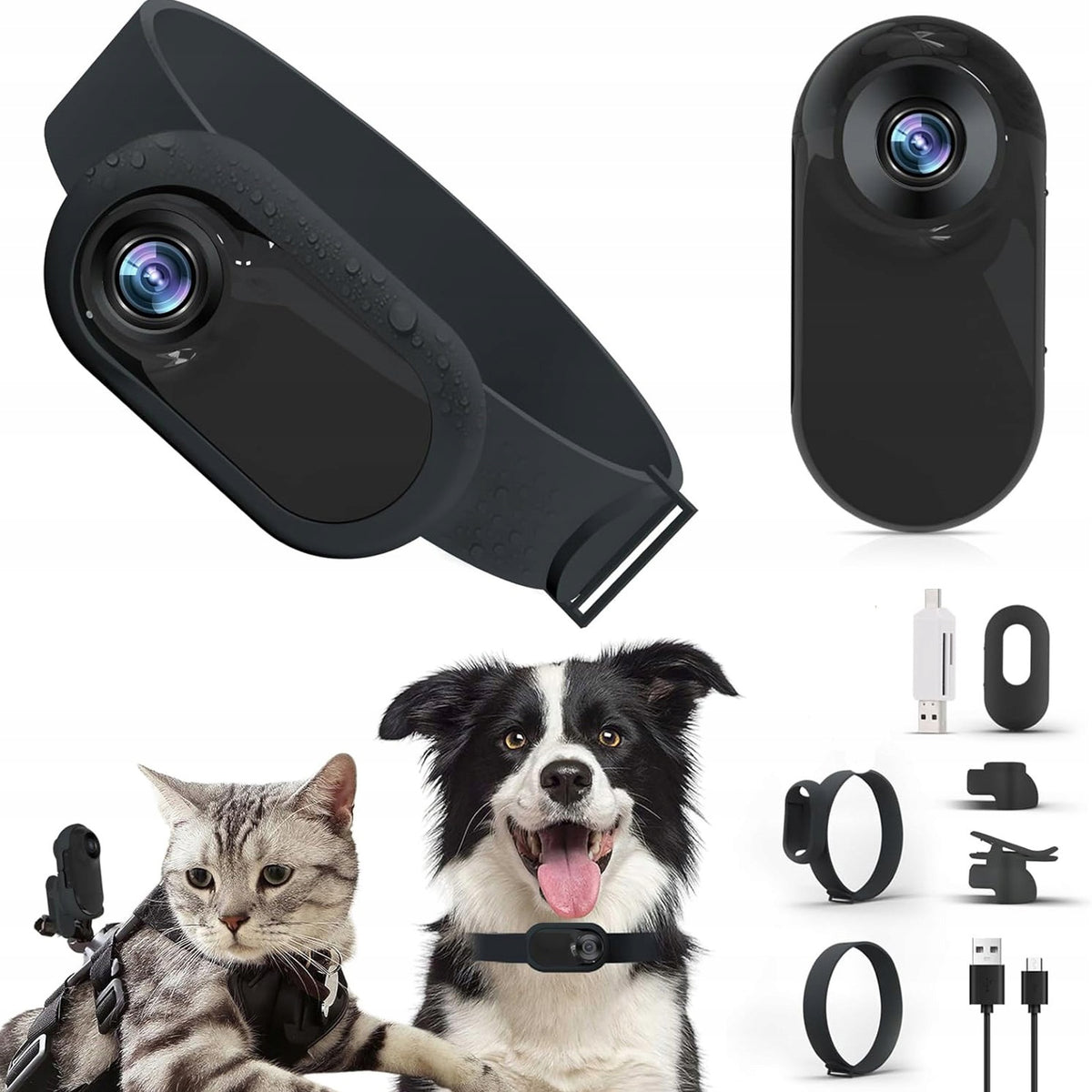 Cat Collar Camera With LCD Screen 0,96 Inch Wide Angle 7I Camera Manufacturer code 2214240043911