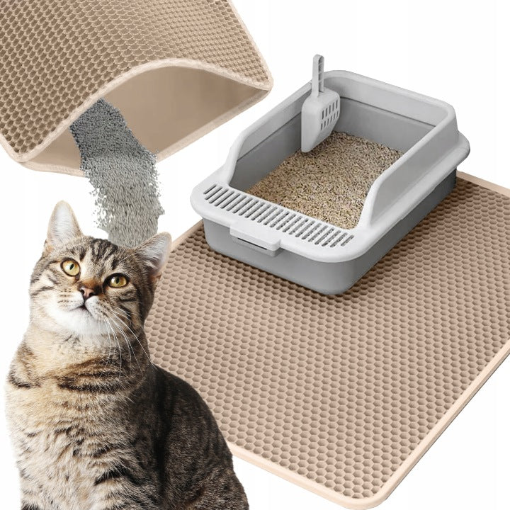 Cat Cuvette Mat Double Layer Wiper Large 75cm Beige