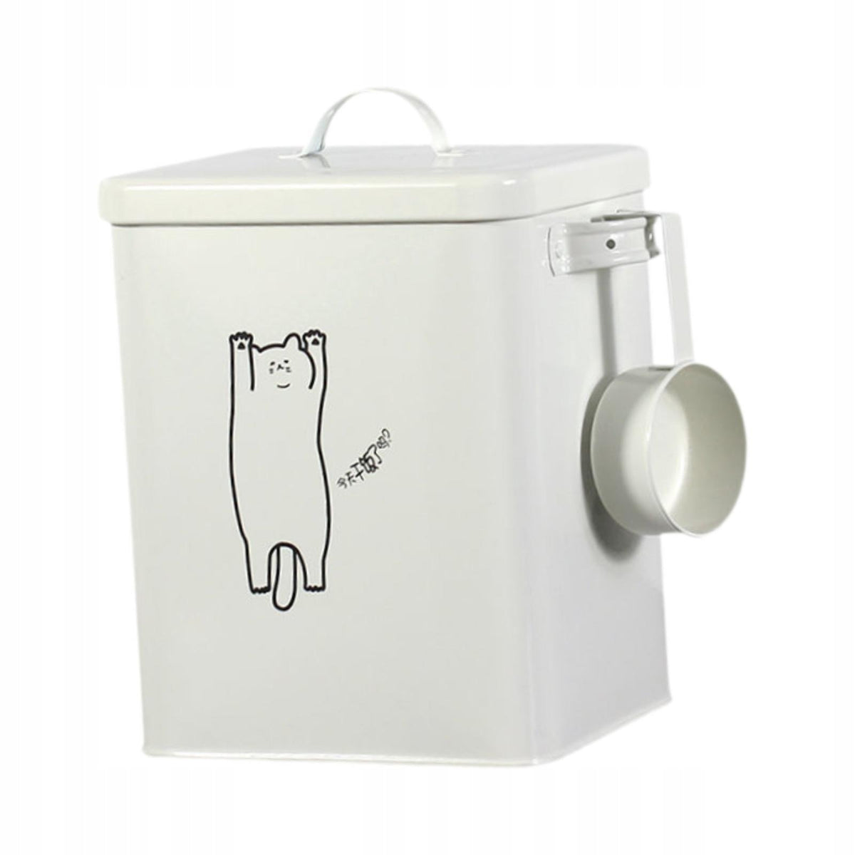 Cat Food Storage Container Dry Food Organizer Rice Bin Multiuse Sealed A