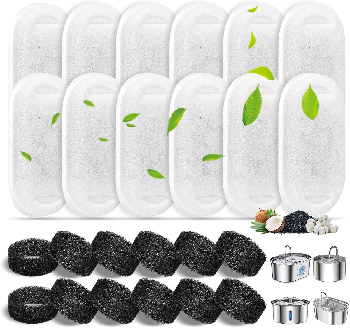 Cat Fountain Filter, 12 Pieces Cat Fountain Filters | Font Filter