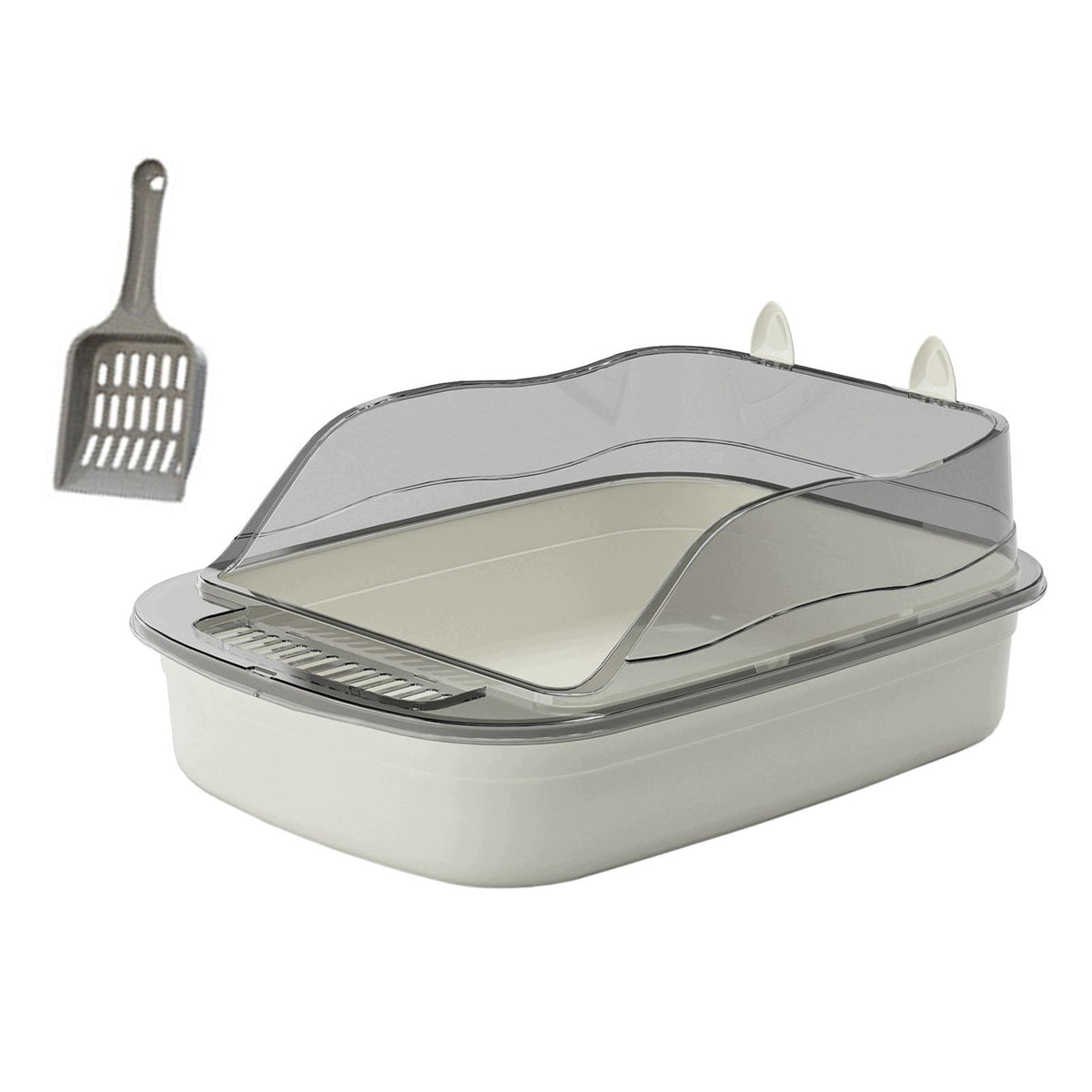 Cat Litter Box, Kitten Toilet, Pet Toilet, Rabbit Toilet with A gray