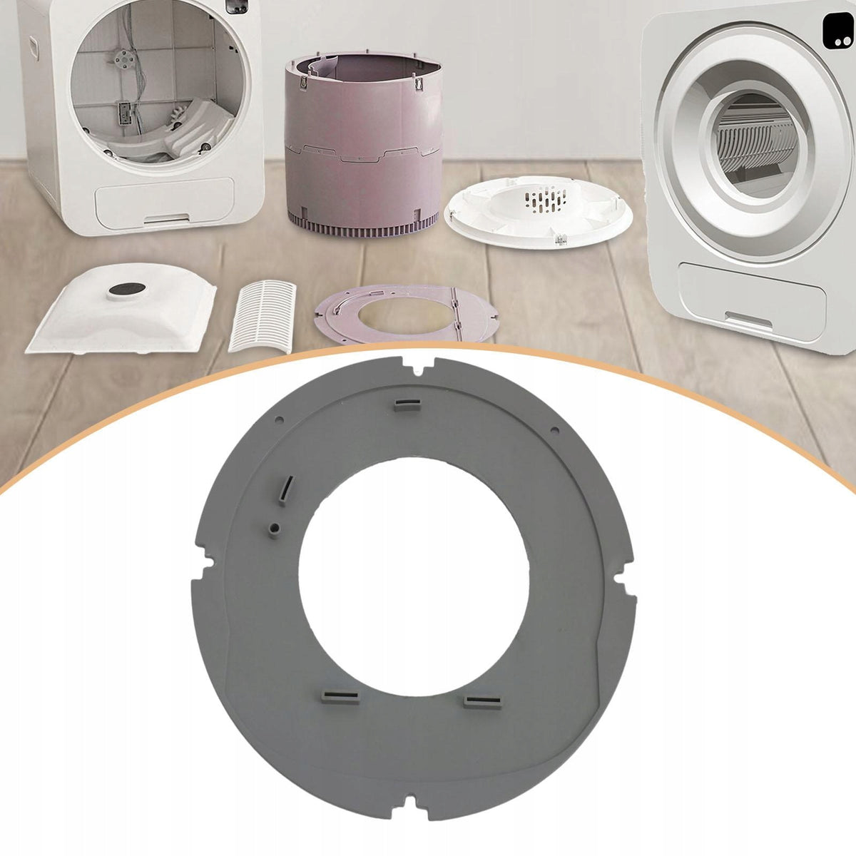 Cat Litter Box Parts Accessory Easy to Install Repair for Automatic Baffle
