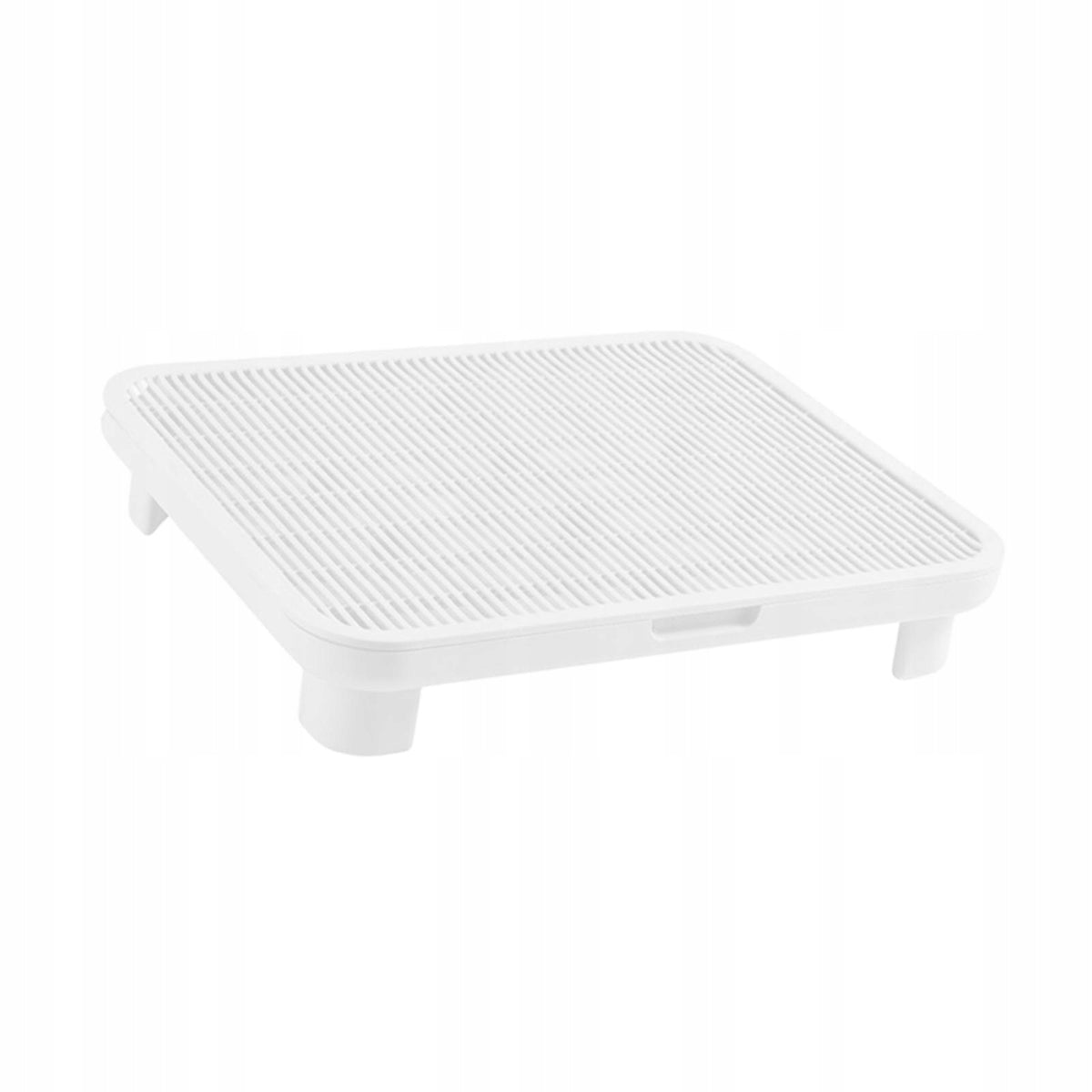 Cat Litter Box Step Reduces Tracking Reusable Premium Nonslip Litter White Packaging status original