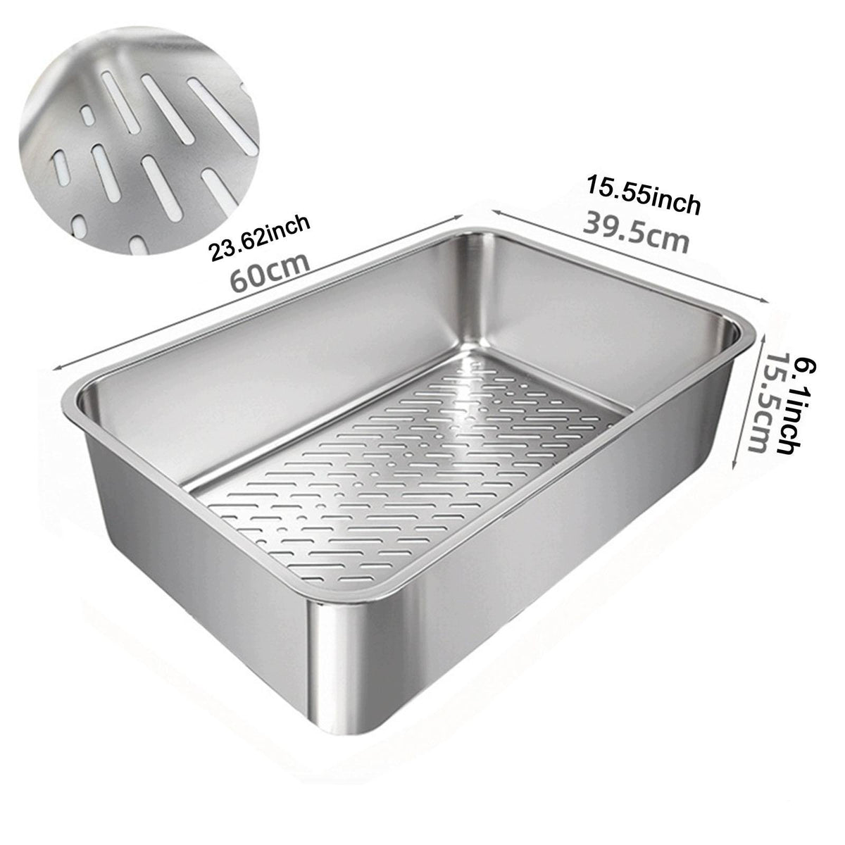 Cat Litter Pan Detachable Open Top Container Sturdy Large Capacity C Packaging status original