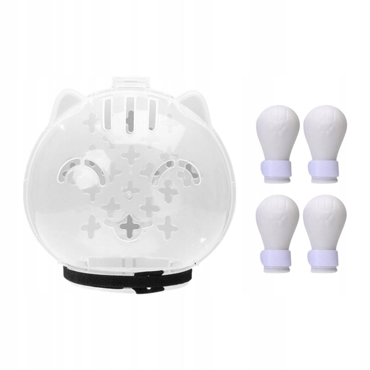 Cat Muzzle Pet Tools Multipurpose Anti Scratch Ball Mask M whit pads