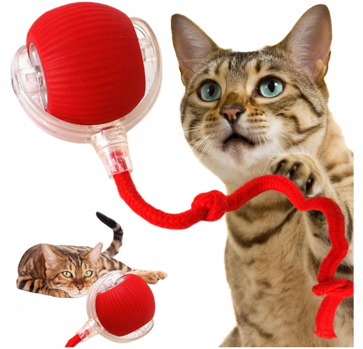 Cat Toy Cat Ball Interactive Ball Escape LED for Fun