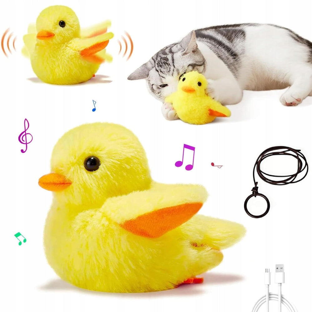 Cat Toys Interactive Cat Toys Rechargeable with Elastic Rope and Lanyard