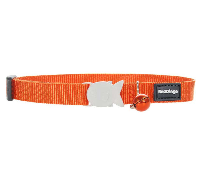 Cat collar standard Red Dingo 12mm ORANGE