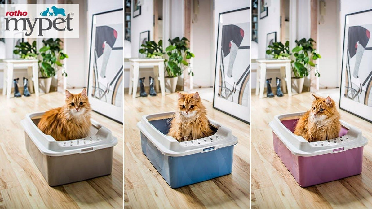 Cat litter box with frame Rotho BONNIE 4002208080 Brand Rotho