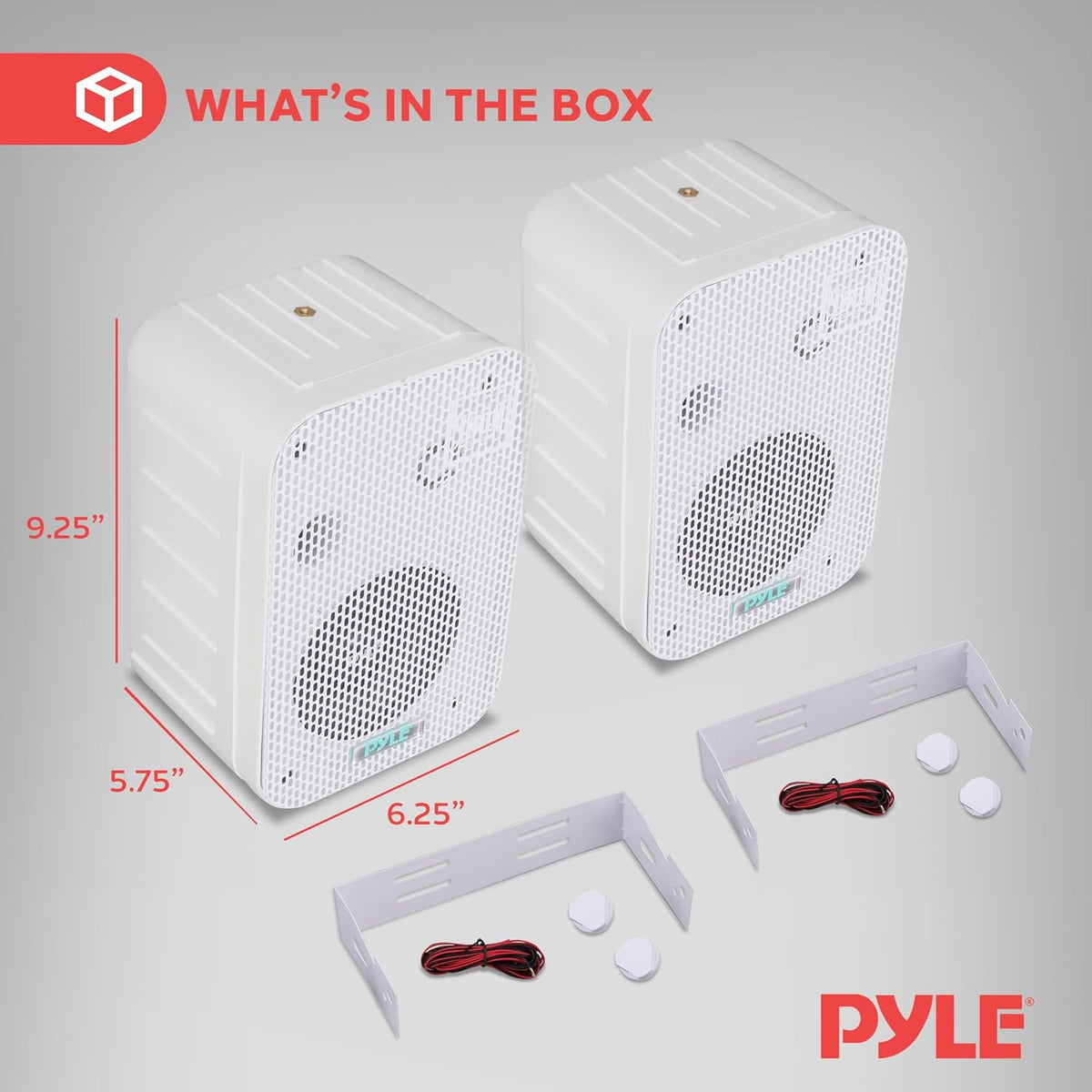 Ceiling Speaker System Pyle PDWR40W white Waterproof with covers 200 W Manufacturer code PDWR40W