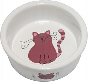 Ceramic cat bowl YARRO 2703 PINK