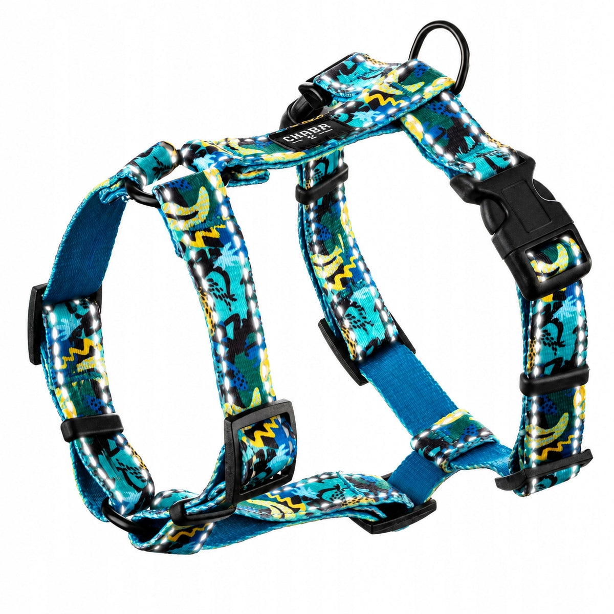 Chaba Walking Harness Guard For Dog | CARNIVAL Pattern | Decorative, Reflective