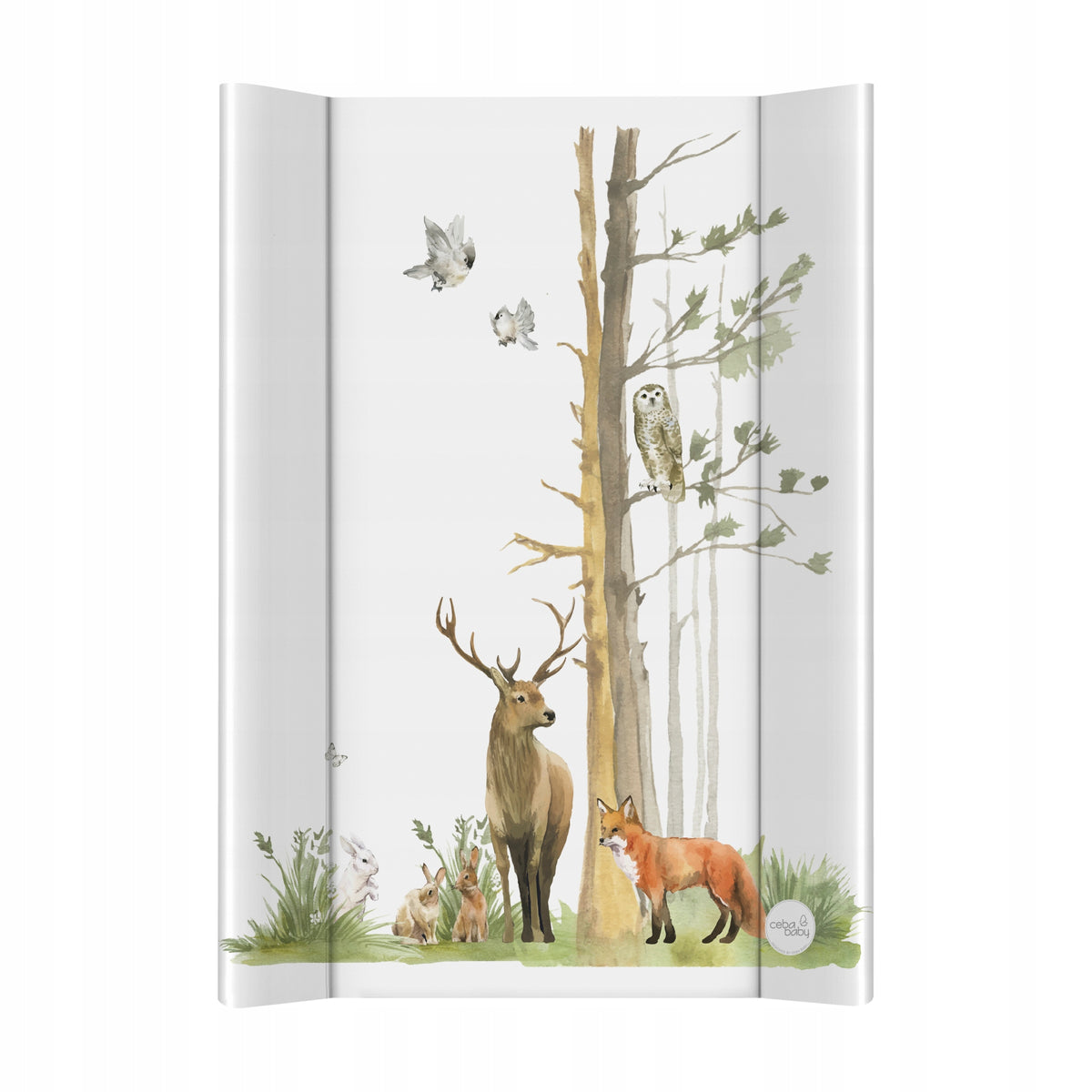 Changing Table Soft Profiled Chest of Drawers Mat 50x70 CEBA Basic Woodland