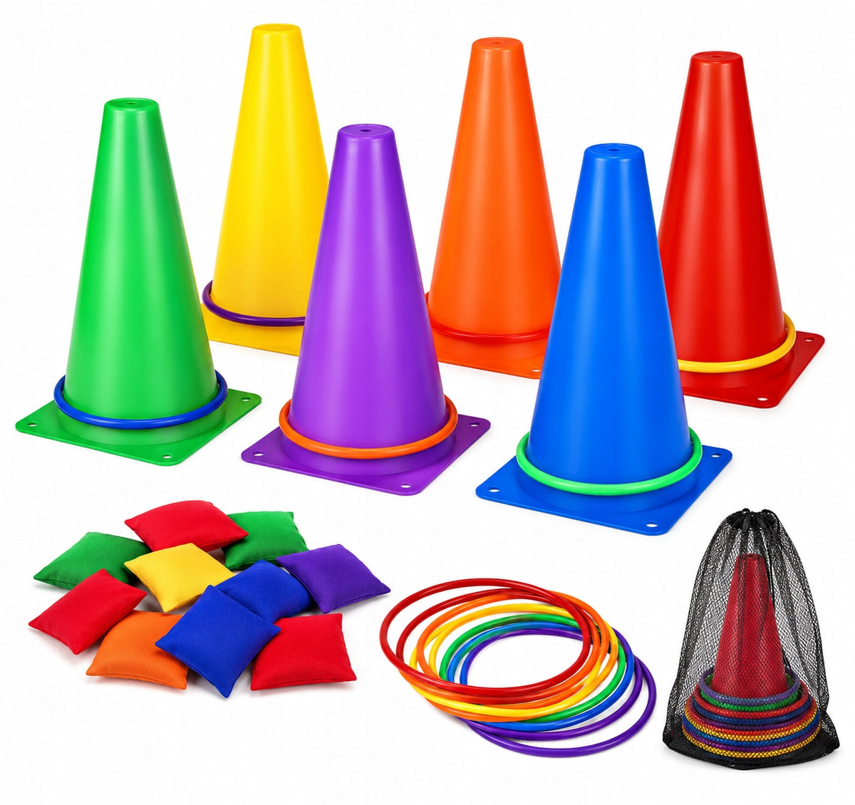 Children's Arcade Game Cones Hoops Ringo Beans 29el