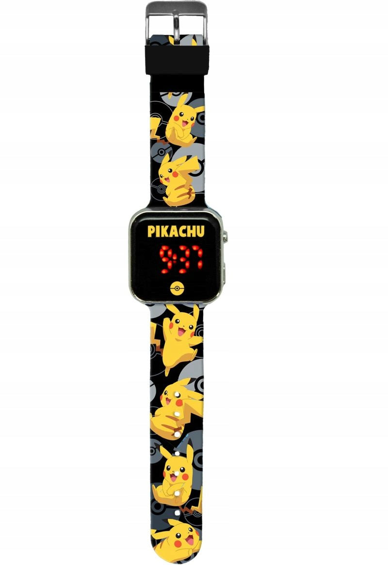 Children's Digital Watch LED Pokemon Pikachu Electronic Wrist Strap